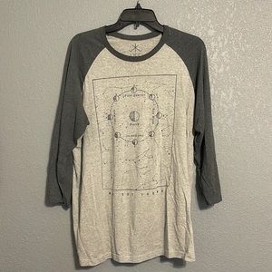 Mens XL Life brand Half Sleeve moon phase tee